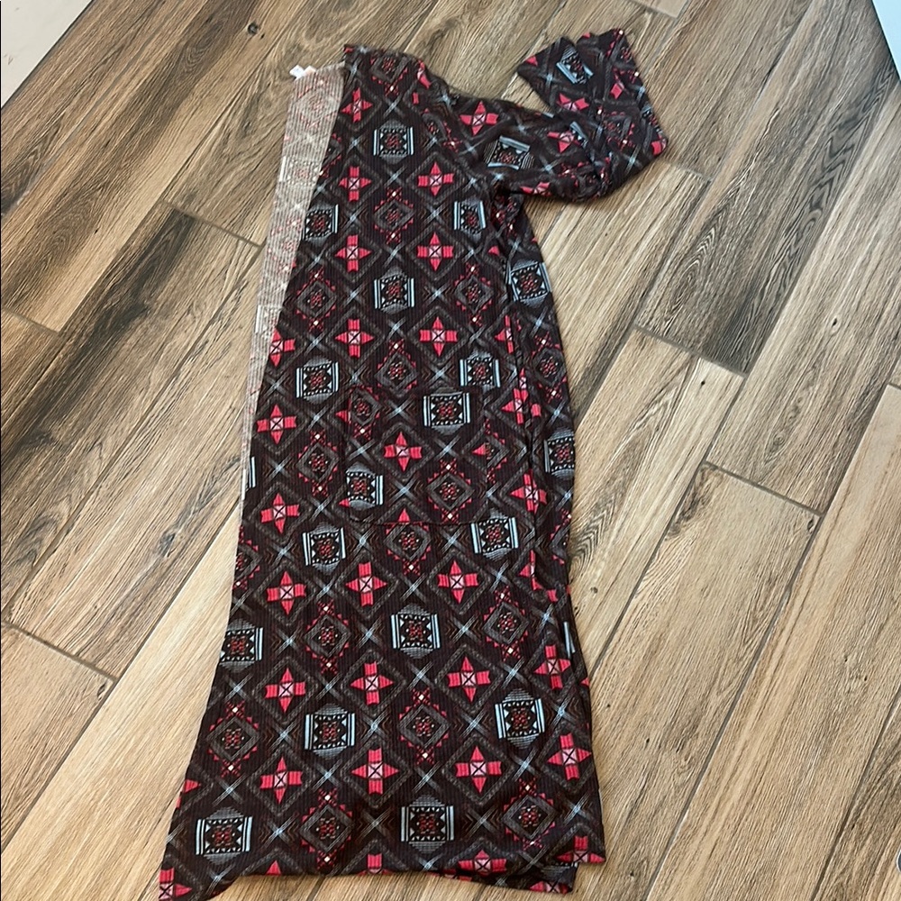 LuLaRoe Pink and Brown Duster Cardigan